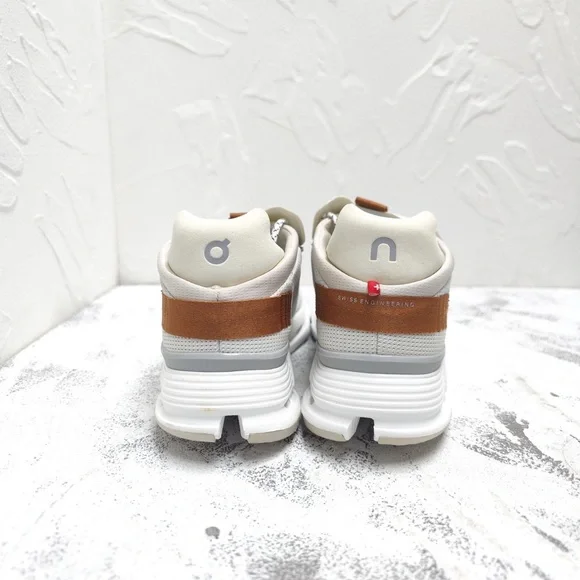 On Running White and Brown Sneakers - Picture 10 of 10